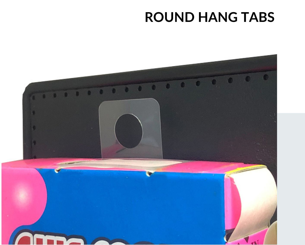 round hook tabs