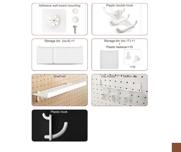 pegboard mouting kit accessory