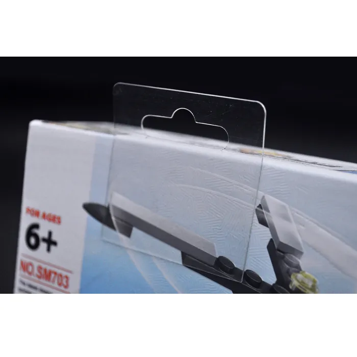 Stick a transparent butterfly hang tab on the back of the box
